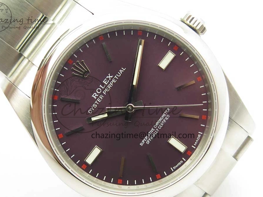 Perpetual A2836 on 1:1 Edition Oyster Bracelet Grape 39mm UBF Best Dial 114300 SS 1128